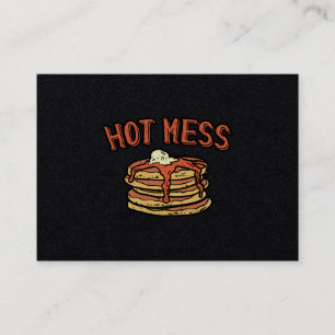Hett Pancake Breakfast Visitkort