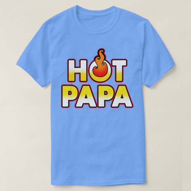 Hett Pappa Coola bästa Pappa-gåva för Far T Shirt (Design framsida)