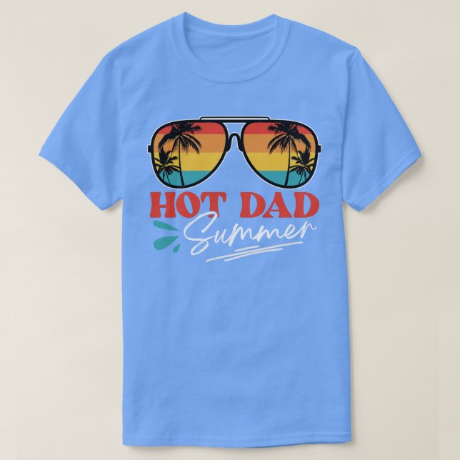 Hett Pappa sommar T Shirt (Design framsida)