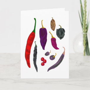 Hett Paprika - hälsningskort Kort