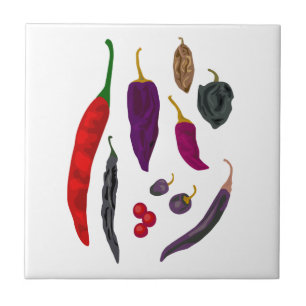 Hett Paprika Spot Köksbricka Kakelplatta