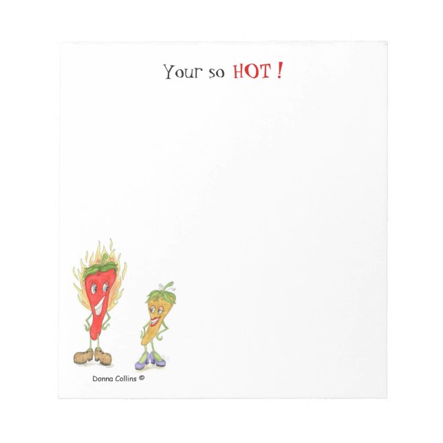 Hett pepparanteckningsblock anteckningsblock (Framsida)