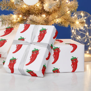 Hett Pepper Diva Mönster Teckning Presentpapper
