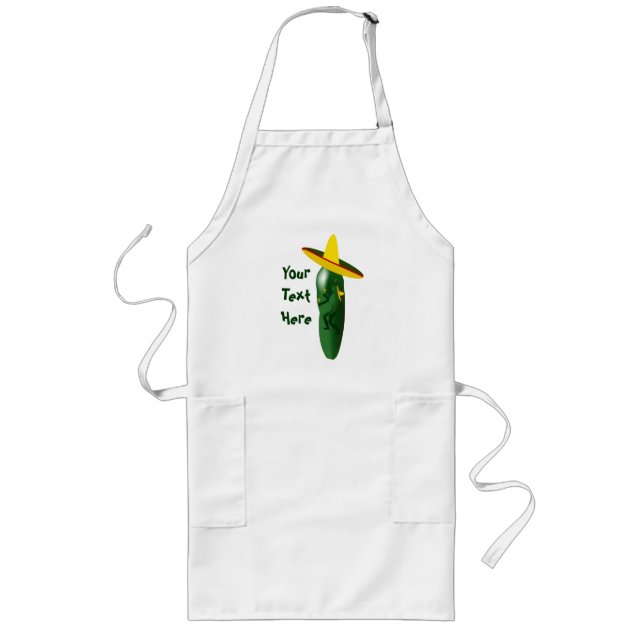 Hett Pepper Man Dance Apron Långt Förkläde (Framsidan)