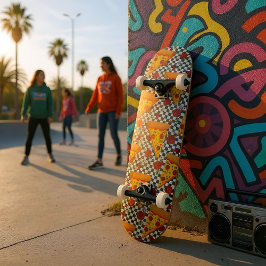 Hett Pepperoni Mini Skateboard Bräda 18,5 Cm