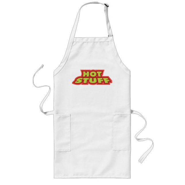 Hett Peppers Hett Saker Apron Långt Förkläde (Framsidan)