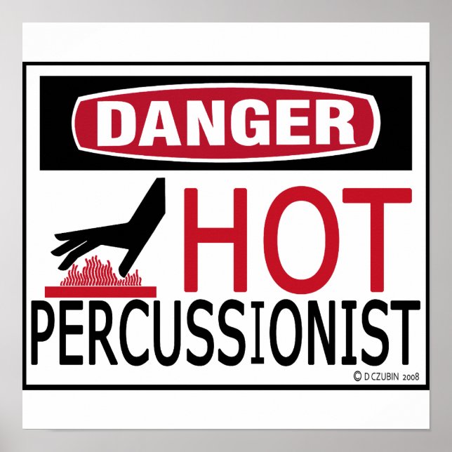 Hett Percussionist Poster (Framsidan)