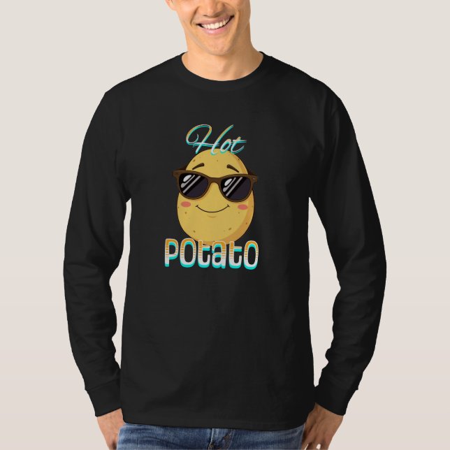 Hett Potato | Funny Potato Pun T Shirt (Framsida)