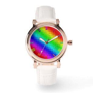Hett Rainbow Mosaic Shimmer Armbandsur