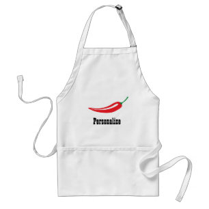 Hett Red chili pepper BBQ apron för manar och kvi Förkläde