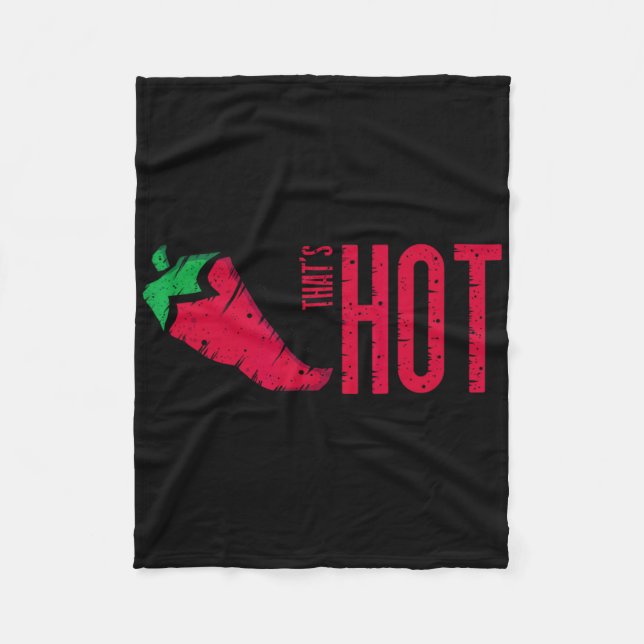 Hett Red Chili Pepper Fleecefilt (Framsidan)