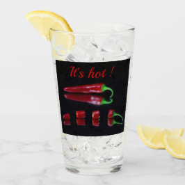 Hett Red chili pepper Glaskopp