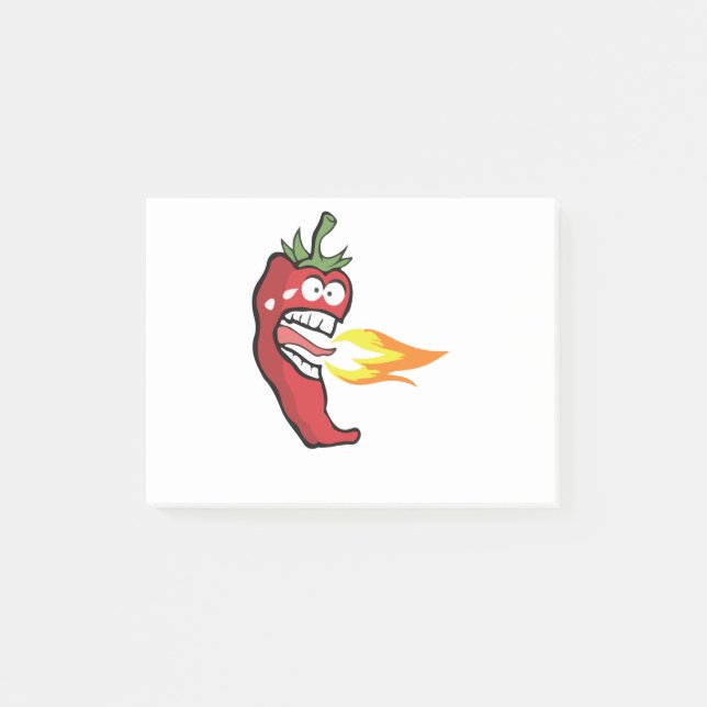 Hett Red Chili Pepper Post-it Block (Framsida)