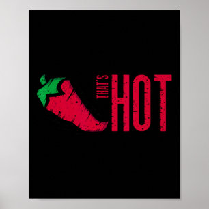 Hett Red Chili Pepper Poster