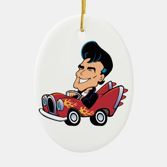 Hett Rodder Julgransprydnad Keramik (Framsidan)