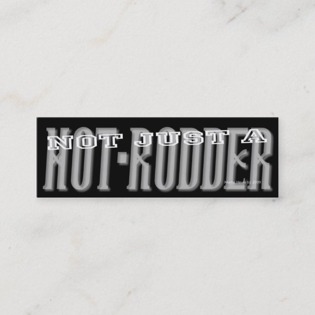 Hett-Rodder - Social-kort för media - privat kort (Framsida)