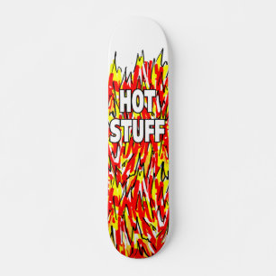 Hett Saker Firey Flames design Mini Skateboard Bräda 18,5 Cm