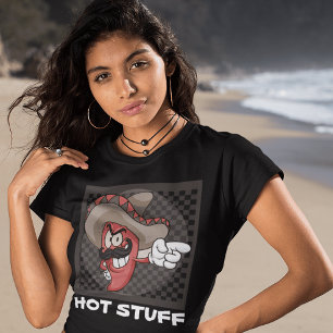 HETT SAKER FUNNY MEXICAN PEPPER SNYGGING T-SHIRT