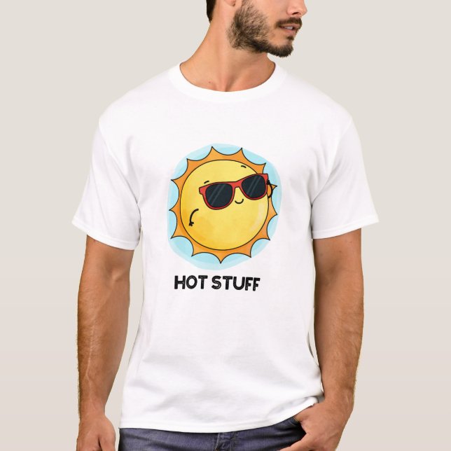 Hett Saker Funny Sol Pun T Shirt (Framsida)