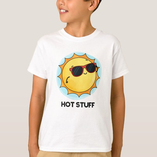 Hett Saker Funny Sol Pun T Shirt (Framsida)