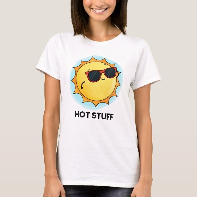 Hett Saker Funny Sol Pun T Shirt (Framsida)