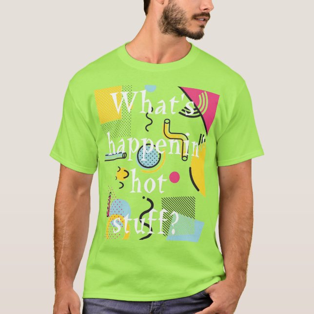 Hett Saker Grönt T Shirt (Framsida)