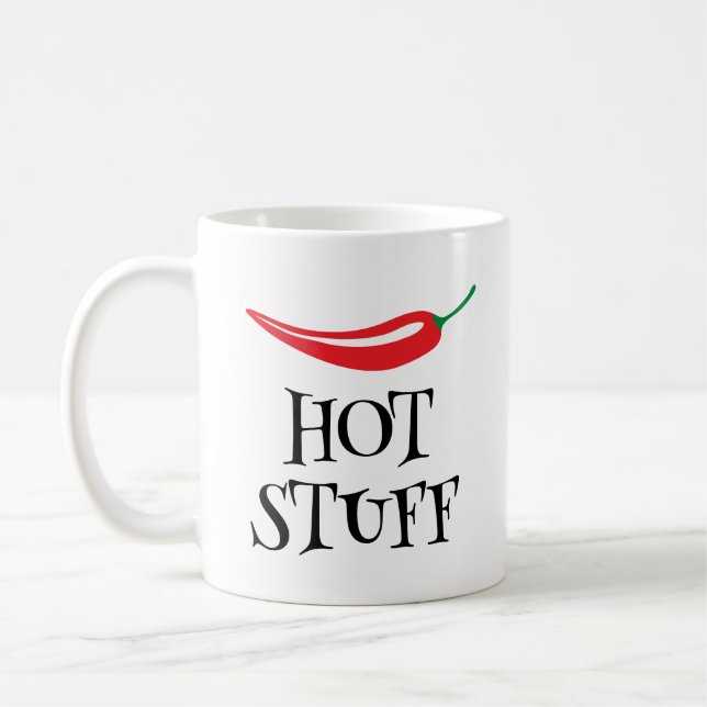 Hett Saker lustig krydd kayenne chili pepper Kaffemugg (Vänster)