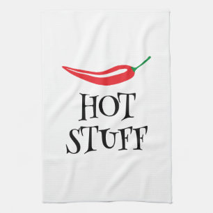 Hett Saker lustig krydd kayenne chili pepper Kökshandduk