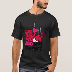 Hett Saker Red Heart Little Djävulen T Shirt