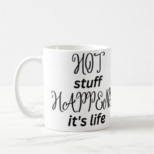 Hett saker, stora brev kaffemugg