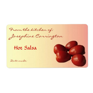 Hett Salsa-kanningsetiketter Fraktsedel
