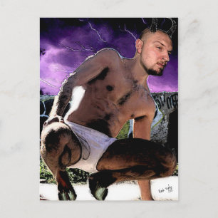 Hett Satyr i vykort