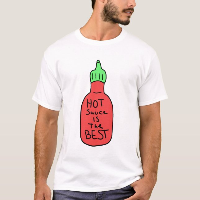 Hett Sauce är den bästa T Shirt (Framsida)