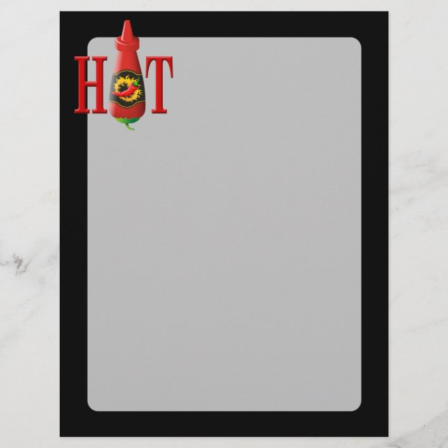 Hett Sauce Flaska (Framsida)