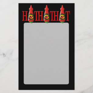 Hett Sauce Flaska Flygblad
