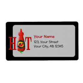 Hett Sauce Flaska Fraktsedel