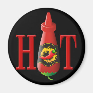 Hett Sauce flaska Magnet