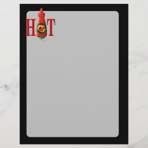 Hett Sauce Flaska Reklamblad