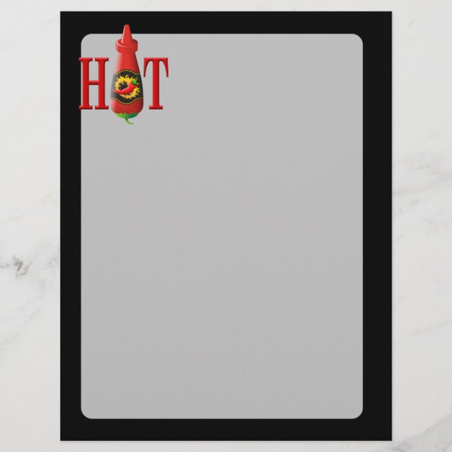 Hett Sauce Flaska Reklamblad (Framsidan)
