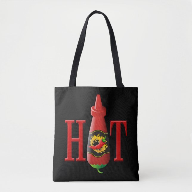 Hett Sauce Flaska Tygkasse (Framsida)
