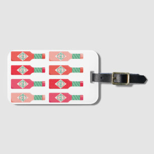 Hett Sauce Flaskor Hett Saker Spicy Gift Bagagebricka