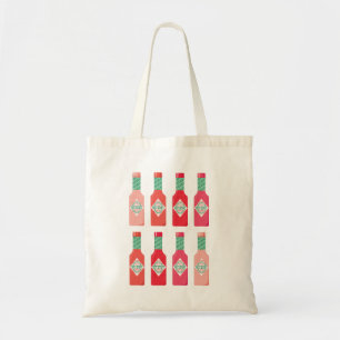 Hett Sauce Flaskor Hett Saker Spicy Gift Tygkasse