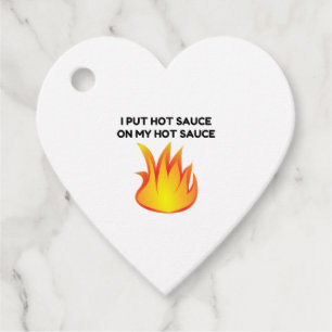 Hett Sauce Gåvor Etiketter