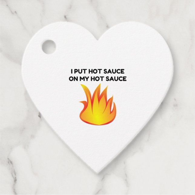 Hett Sauce Gåvor Etiketter (Framsida)