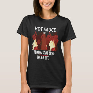 Hett Sauce Ketchup Fire Red Chili Pepper T Shirt