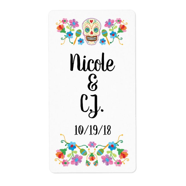 Hett Sauce mexican Fiesta Labels Fraktsedel (Framsidan)