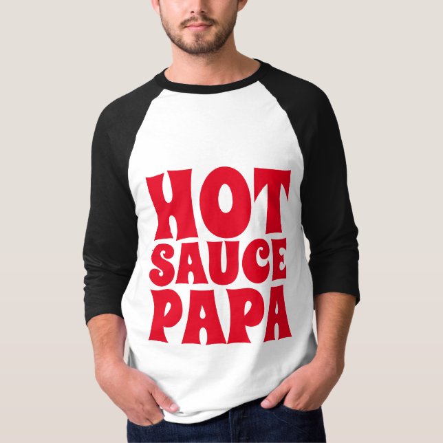 HETT SAUCE PAPPA MANAR T-shirts Tees (Framsida)