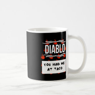 HETT SAUCES Group Halloween DIABLO SAUCE Du hade m Kaffemugg
