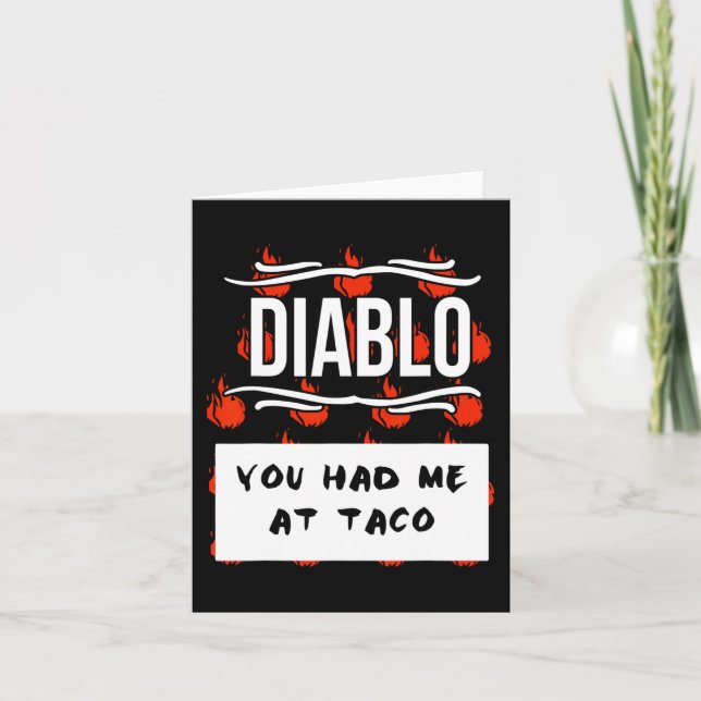 HETT SAUCES Group Halloween DIABLO SAUCE Du hade m Kort (Framsida)