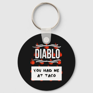HETT SAUCES Group Halloween DIABLO SAUCE Du hade m Nyckelring